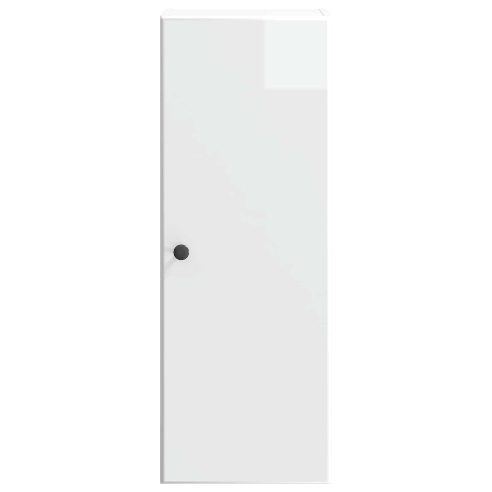 Armario de pared Blanco Brillante 33 x 34,5 x 90 cm