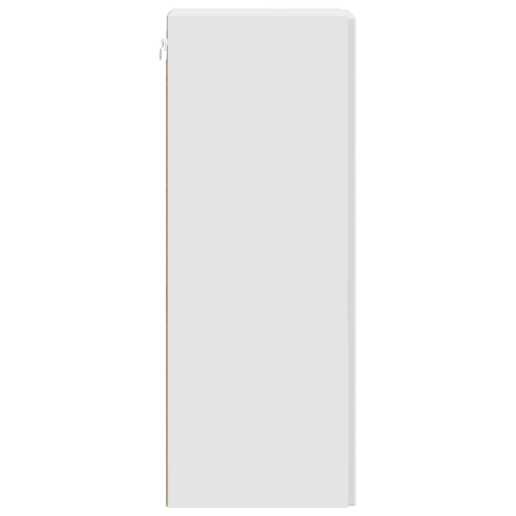 Armario de pared Blanco Brillante 33 x 34,5 x 90 cm