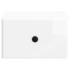 Mesita de Noche de Pared 2 pcs Brillante 34,5 x 33 x 20 cm