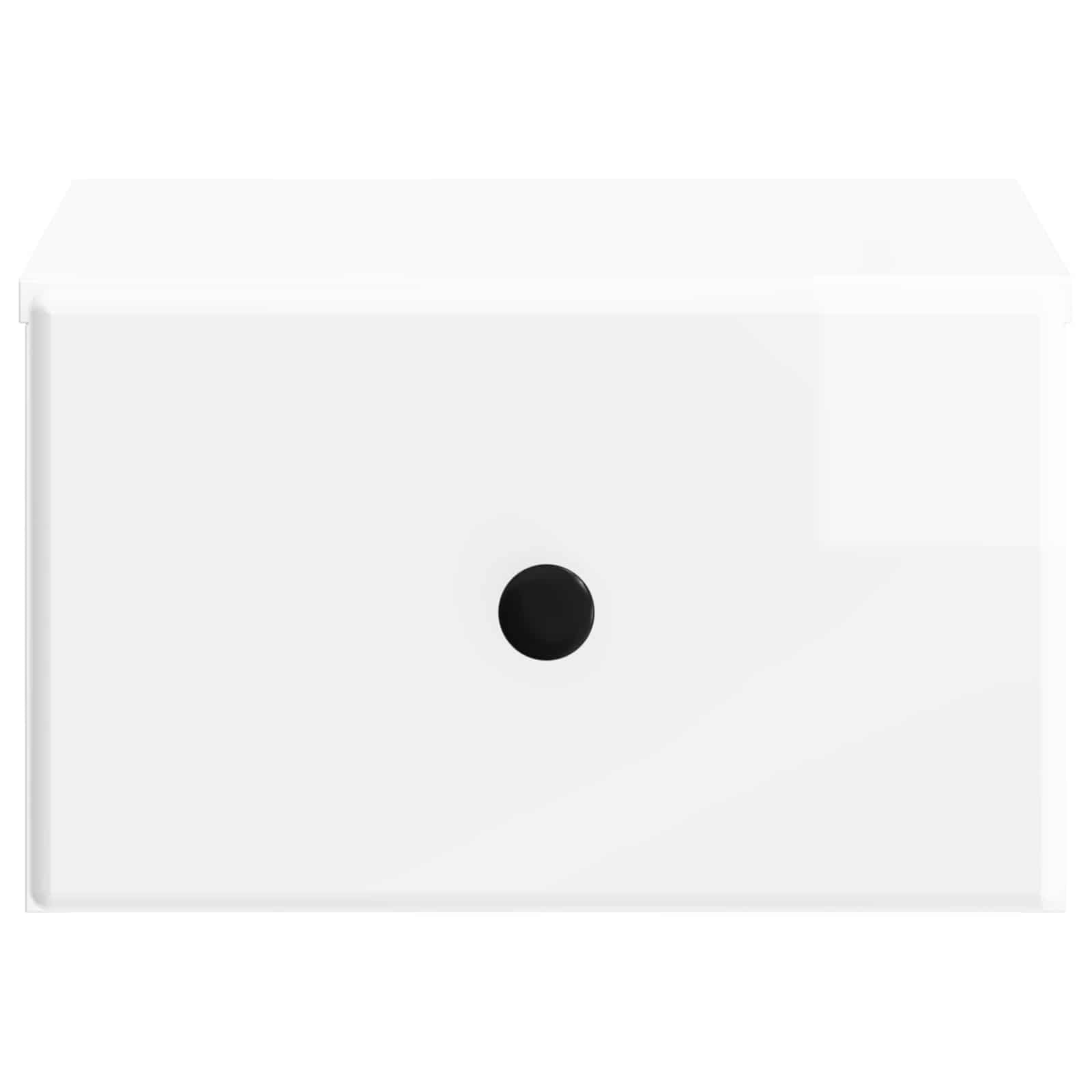 Mesita de Noche de Pared 2 pcs Brillante 34,5 x 33 x 20 cm