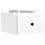 Mesita de Noche de Pared 2 pcs Brillante 34,5 x 33 x 20 cm