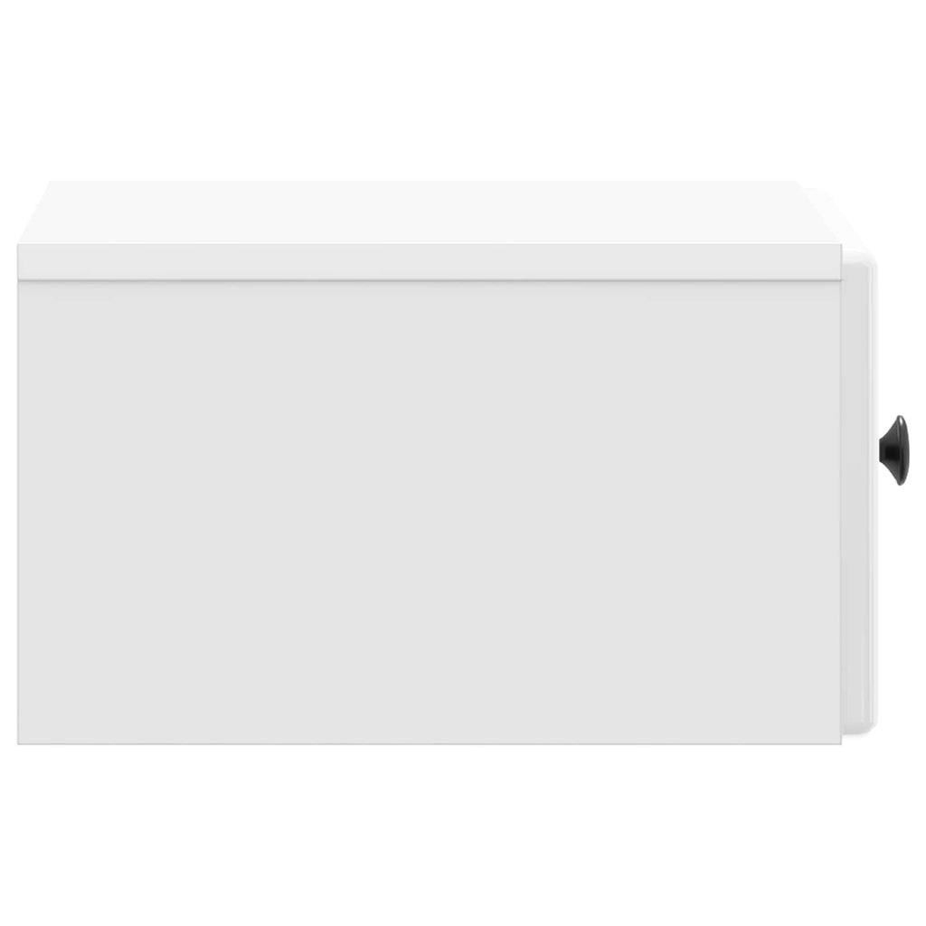 Mesita de Noche de Pared 2 pcs Brillante 34,5 x 33 x 20 cm