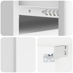 Mesita de Noche de Pared 2 pcs Brillante 49 x 34,5 x 20 cm