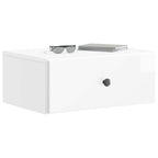 Mesita de Noche de Pared 2 pcs Brillante 49 x 34,5 x 20 cm