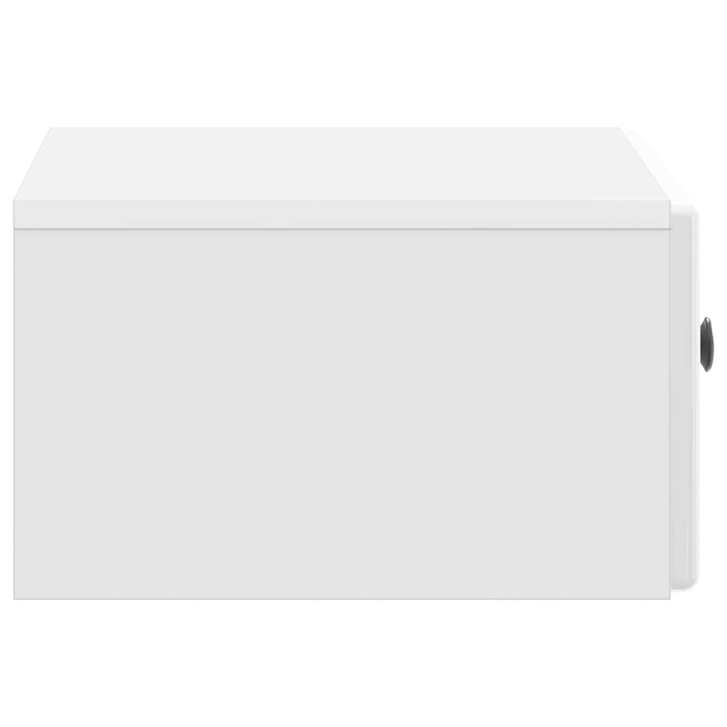 Mesita de Noche de Pared 2 pcs Brillante 49 x 34,5 x 20 cm