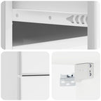 Mesita de Noche de Pared 2 pcs Brillante 34,5 x 33 x 40 cm