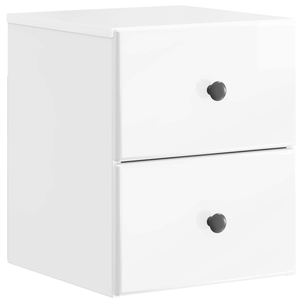 Mesita de Noche de Pared 2 pcs Brillante 34,5 x 33 x 40 cm