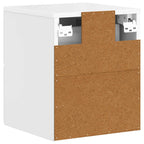 Mesita de Noche de Pared 2 pcs Brillante 34,5 x 33 x 40 cm