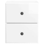 Mesita de Noche de Pared 2 pcs Brillante 34,5 x 33 x 40 cm