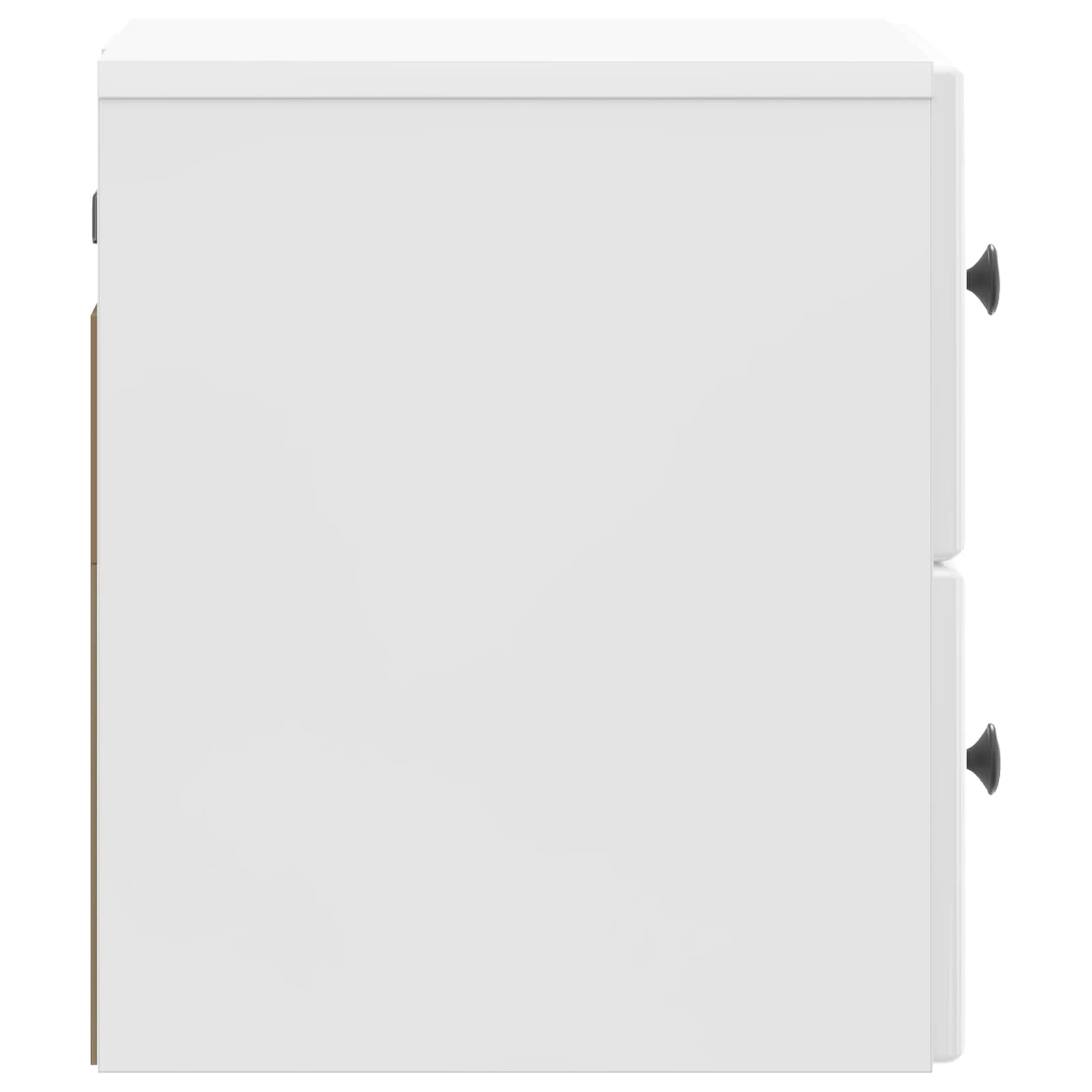 Mesita de Noche de Pared 2 pcs Brillante 34,5 x 33 x 40 cm
