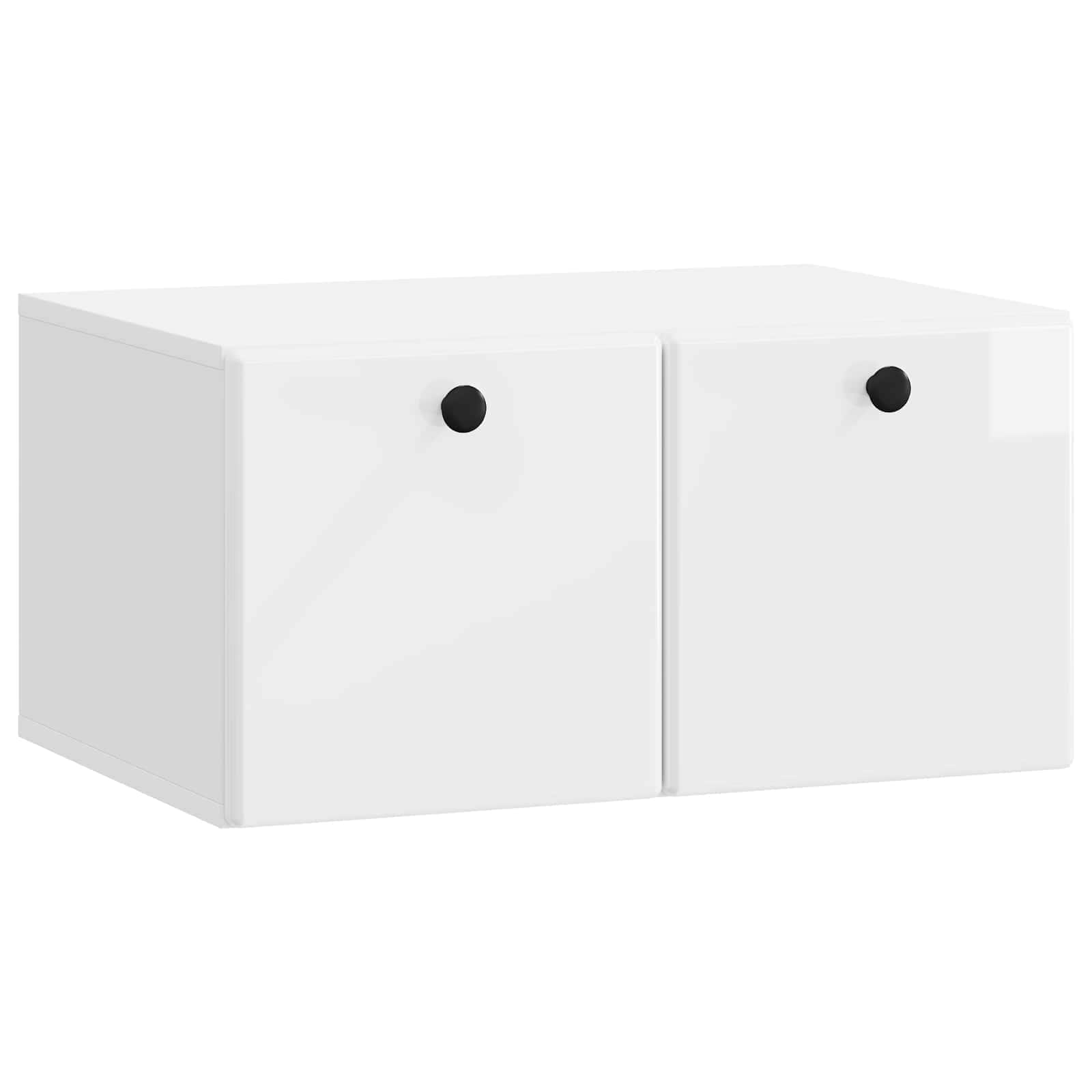 Mueble de TV de pared 59,5 x 31 x 30 cm Blanco Brillante