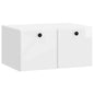 Mueble de TV de pared 59,5 x 31 x 30 cm Blanco Brillante