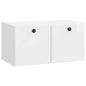 Mueble de TV de pared 59,5 x 31 x 30 cm Blanco Brillante