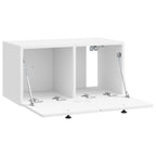 Mueble de TV de pared 59,5 x 31 x 30 cm Blanco Brillante