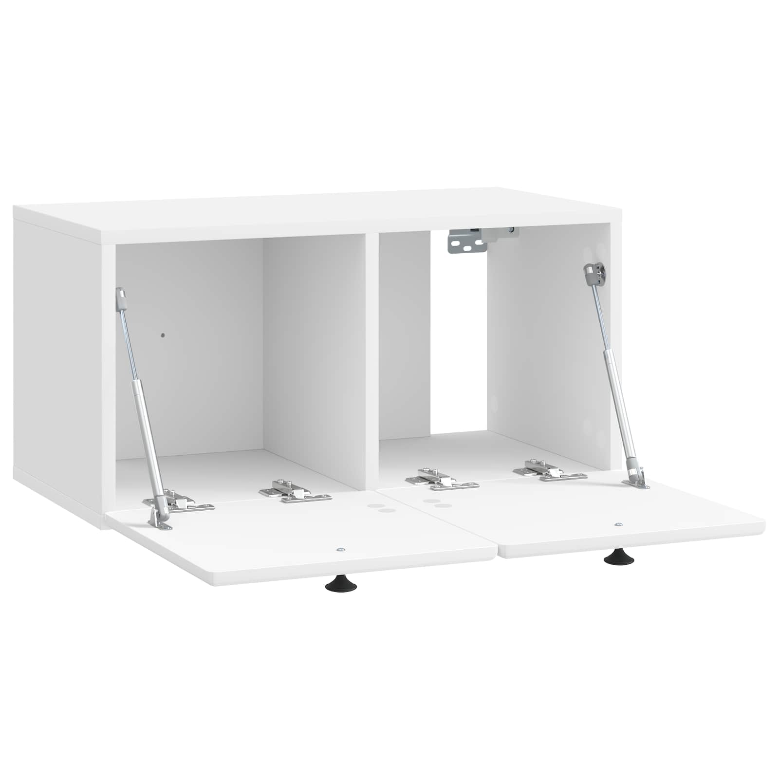 Mueble de TV de pared 59,5 x 31 x 30 cm Blanco Brillante