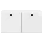 Mueble de TV de pared 59,5 x 31 x 30 cm Blanco Brillante