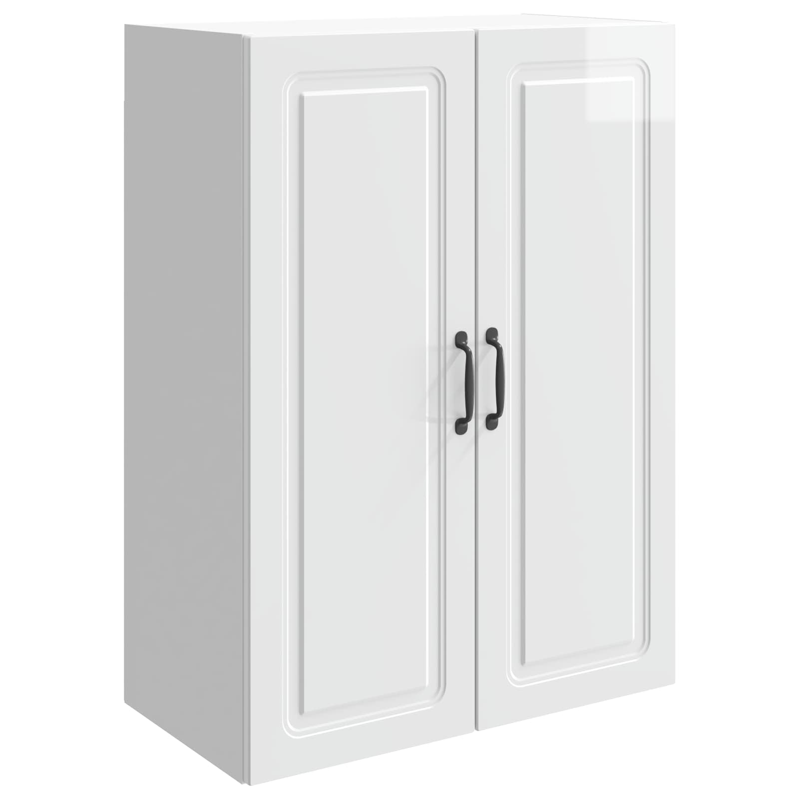 Gloss White Wall Cabinet 33 x 34.5 x 90 cm