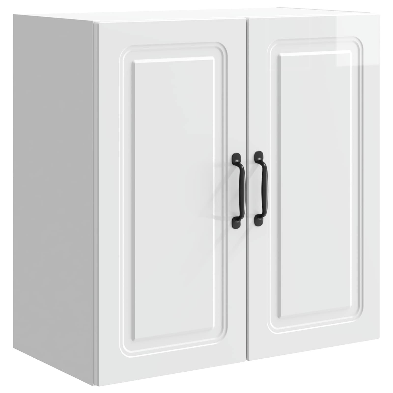 Gloss White Wall Cabinet 33 x 34.5 x 90 cm