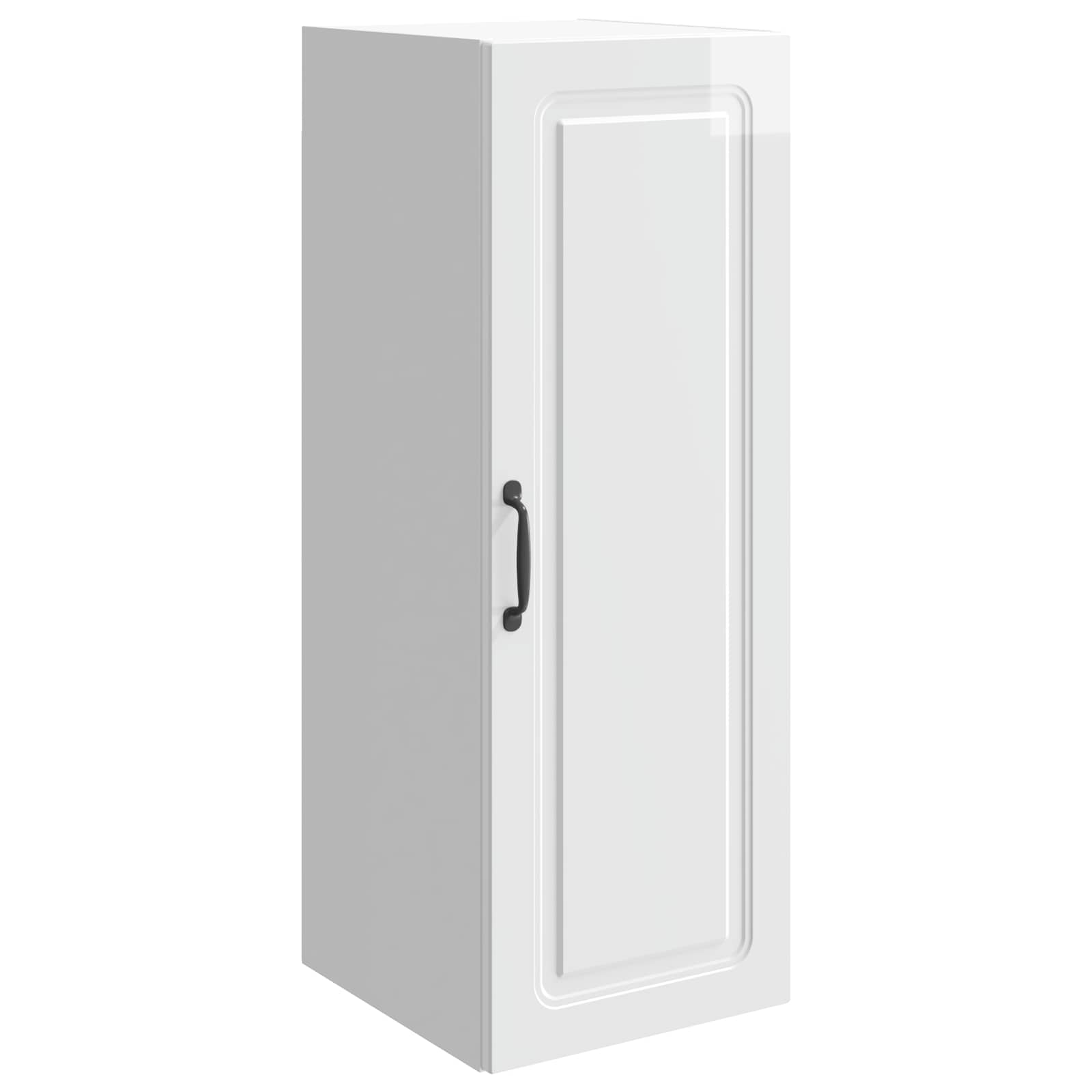 Armario de pared Blanco Brillante 33 x 34,5 x 90 cm