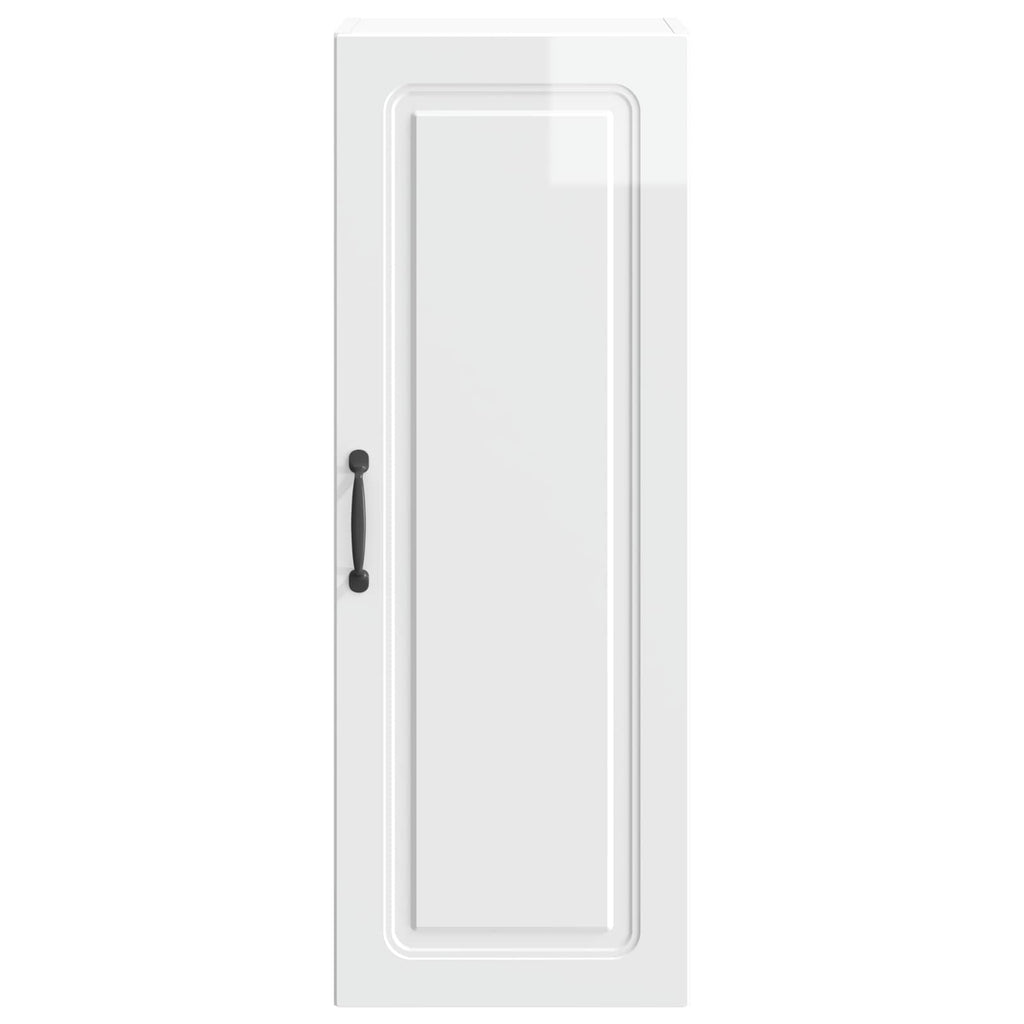 Armario de pared Blanco Brillante 33 x 34,5 x 90 cm