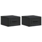 Mesita de Noche de Pared 2 pcs Brillante 34,5 x 33 x 20 cm