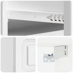 Mesita de Noche de Pared 2 pcs Brillante 34,5 x 33 x 20 cm