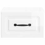 Mesita de Noche de Pared 2 pcs Brillante 34,5 x 33 x 20 cm