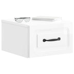 Mesita de Noche de Pared 2 pcs Brillante 34,5 x 33 x 20 cm