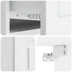 Mesita de Noche de Pared 2 pcs Brillante 49 x 34,5 x 20 cm