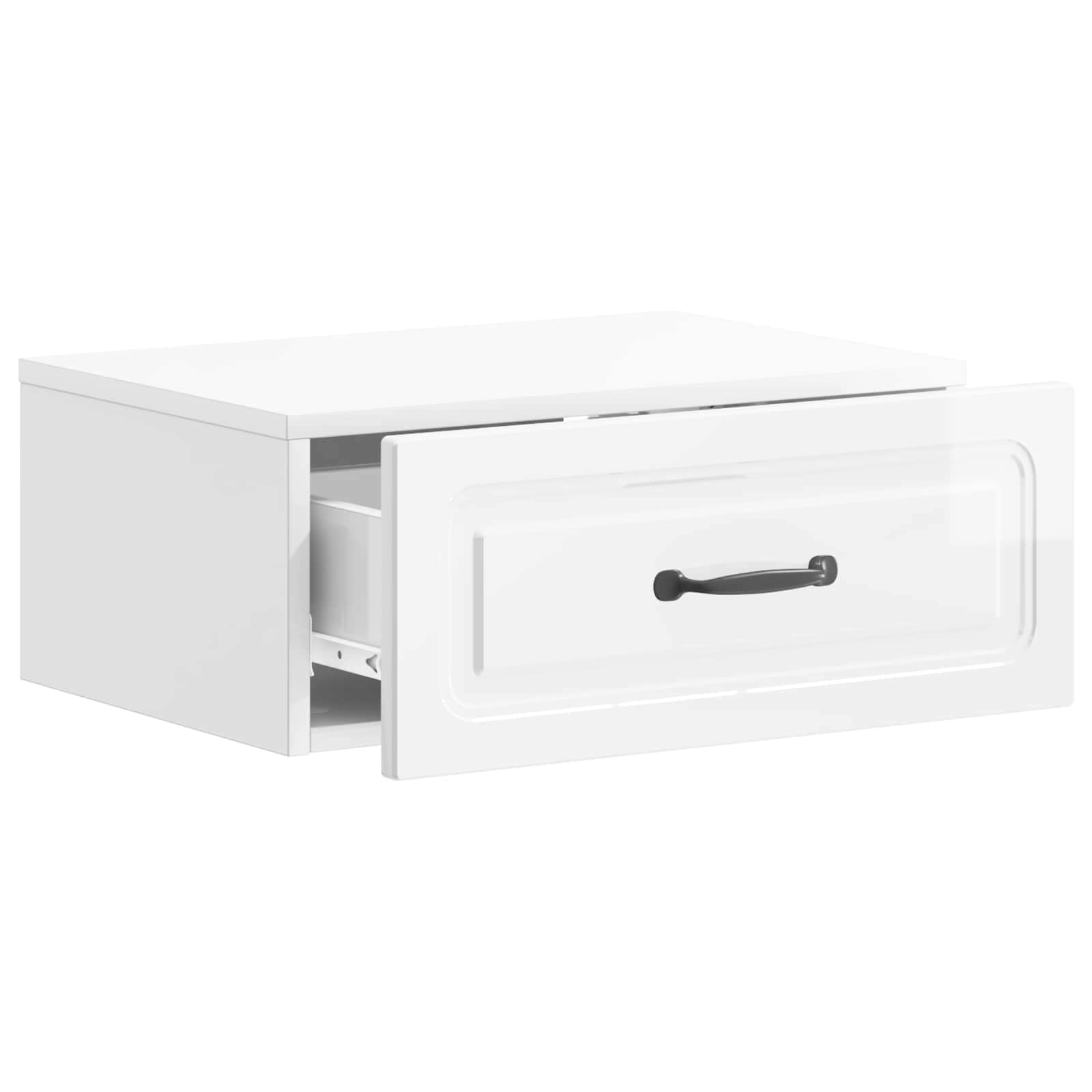 Mesita de Noche de Pared 2 pcs Brillante 49 x 34,5 x 20 cm