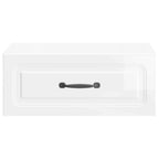 Mesita de Noche de Pared 2 pcs Brillante 49 x 34,5 x 20 cm