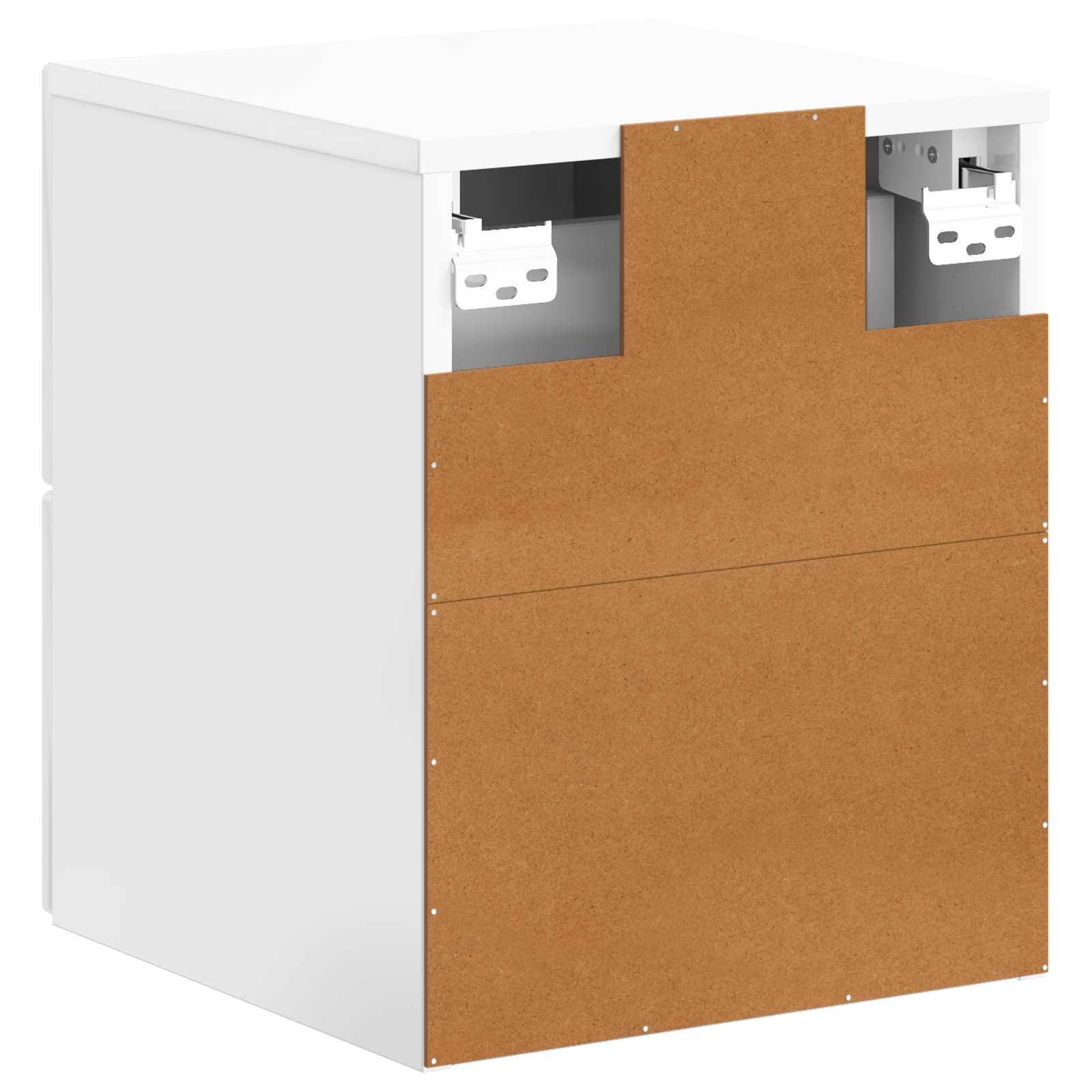 Mesita de Noche de Pared 2 pcs Brillante 34,5 x 33 x 40 cm