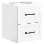 Mesita de Noche de Pared 2 pcs Brillante 34,5 x 33 x 40 cm