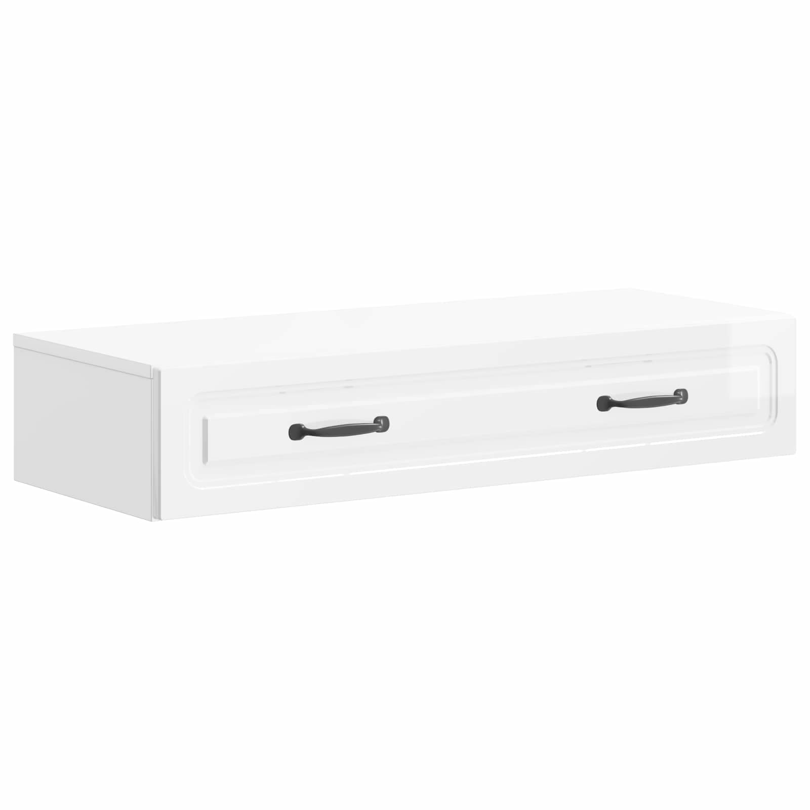 2-piece Cabinet Set High Gloss White 66 x 34.5 x 90 cm