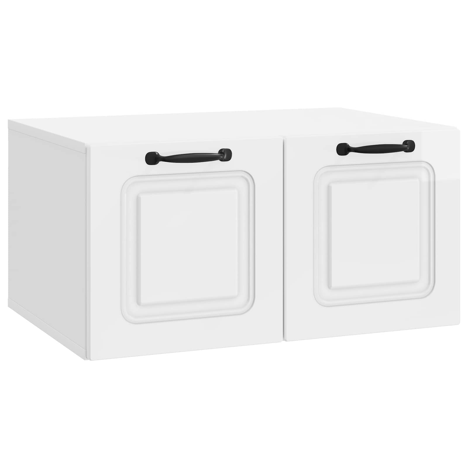 Glossy wall-mounted TV cabinet 59.5 x 31 x 30 cm