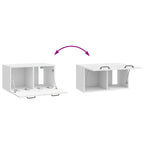 Mueble para TV de pared Brillante 59,5 x 31 x 30 cm