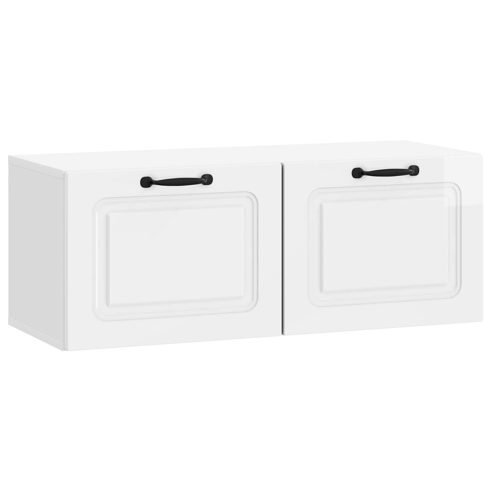 Glossy wall-mounted TV cabinet 59.5 x 31 x 30 cm