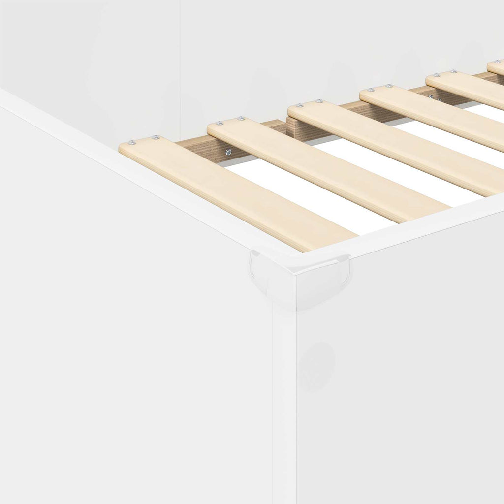 Estructura de litera con escritorio 100 x 200 cm