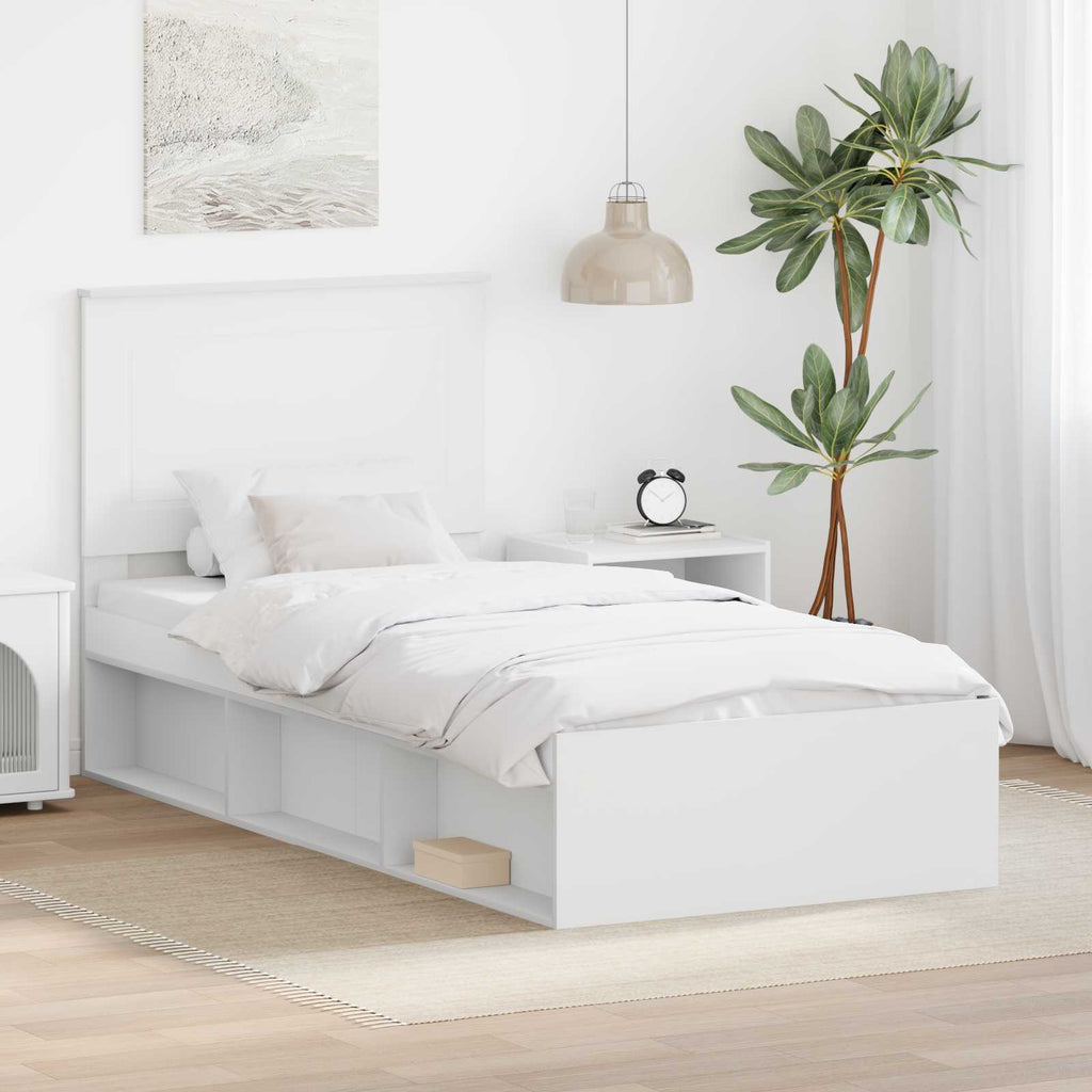 Estructura de cama 100 x 200 cm Madera de pino macizo