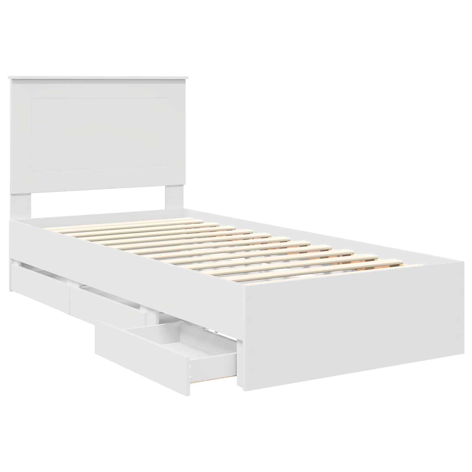Estructura de cama con cajón 100 x 200 cm Madera Ingenieril