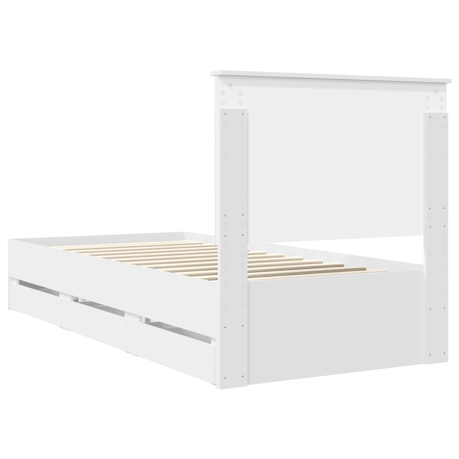 Estructura de cama con cajón 100 x 200 cm Madera Ingenieril