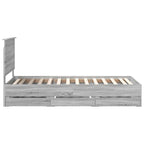Estructura de cama Gris Sonoma 100 x 200 cm Madera Ingenieril