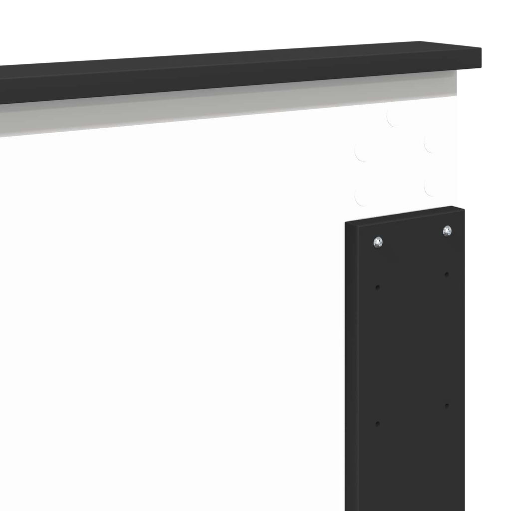 Cama con almacenamiento Negro 200 x 200 cm Madera de ingeniería