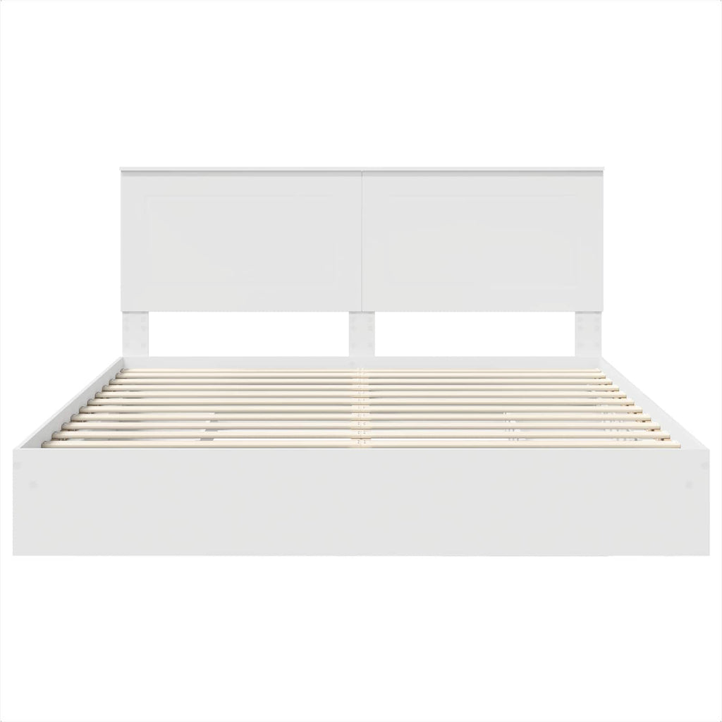 Cama con almacenamiento 180 x 200 cm Madera de ingeniería