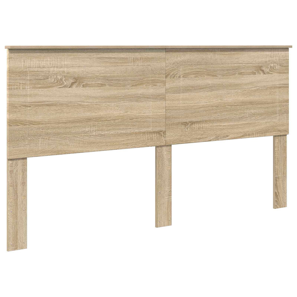 Cama con almacenamiento con cabecera Roble Sonoma 180 x 200 cm