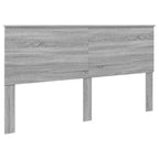 Cama con almacenamiento con cabecera Gris Sonoma 180 x 200 cm