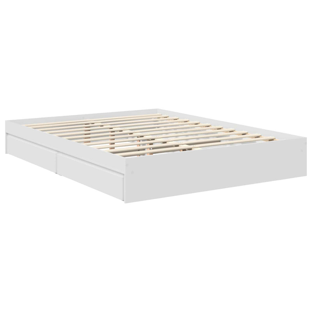 Cama con almacenamiento 150 x 200 cm Madera de ingeniería