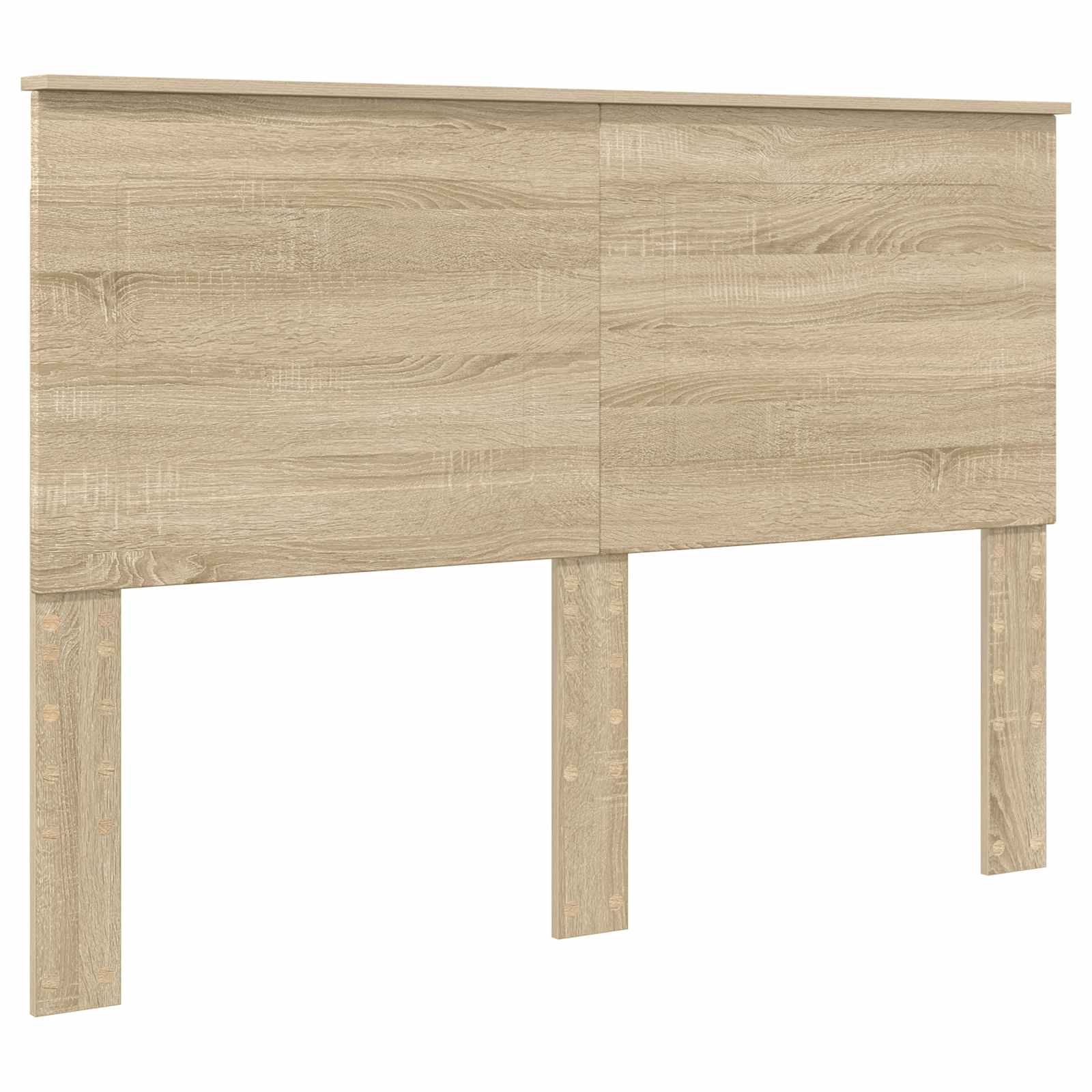 Cama con almacenamiento con cabecera Roble Sonoma 150 x 200 cm
