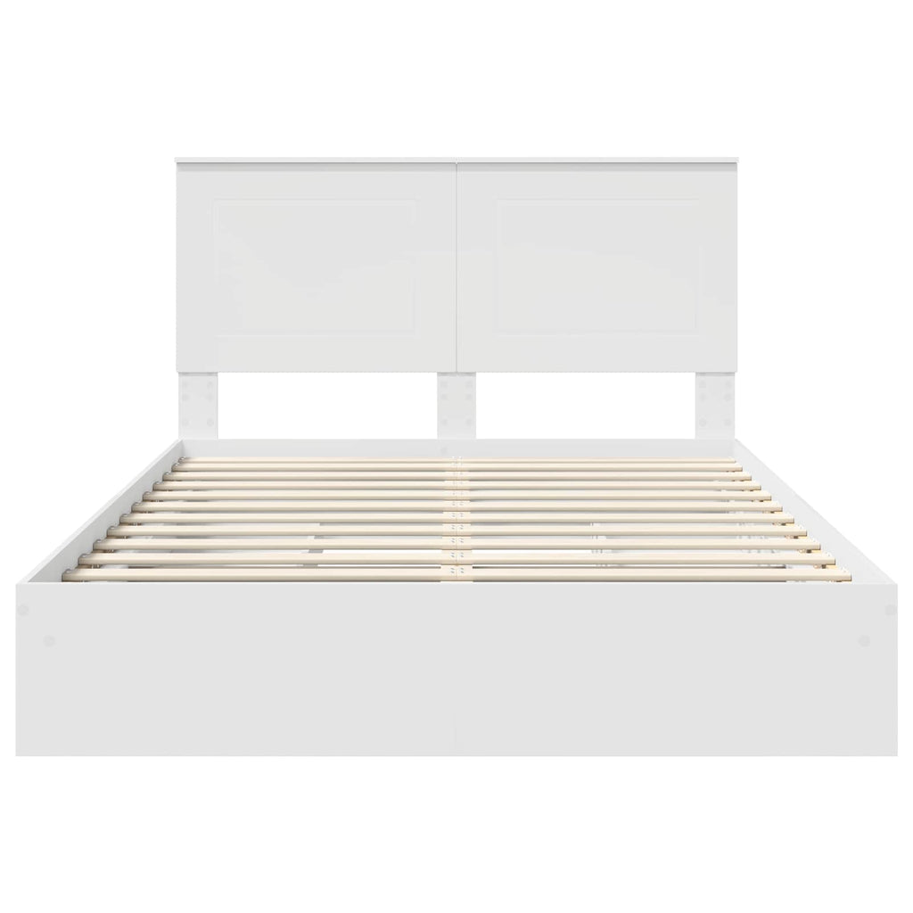 Cama con almacenamiento 140 x 200 cm Madera de ingeniería