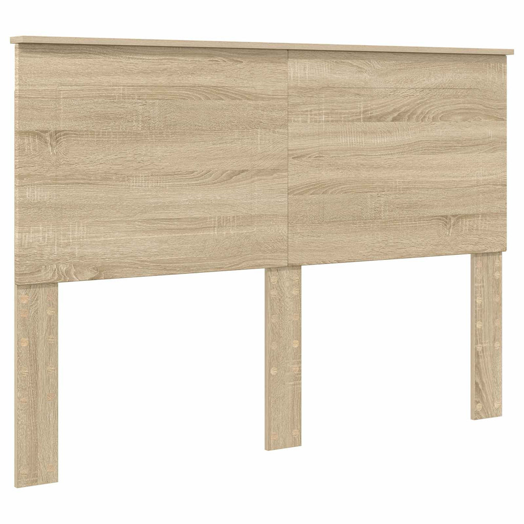 Cama con almacenamiento con cabecera Roble Sonoma 140 x 200 cm